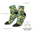thumbnail image 6 of Rateoe Football Doodle Pattern Quarter Crew Socks,Toe Seamed Ankle Socks,Cotton Cushioned Breathable Athletic Crew Sports Socks, 6 of 7