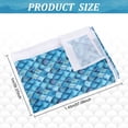 thumbnail image 6 of 1sheet Mermaid Scales Fabric Cotton Fabric Deep Sea Blue Polyester Fabric Mermaid Printed, 6 of 9
