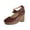 Wine, variant on OAVQHLG3B Sandals for Women Women's Cute Casual Buckle High Heeled Thick Heeled Shallow Platform Shoes