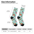 thumbnail image 2 of Honeii Christmas Dachshund Print Adult Socks,Crew Socks,Casual Calf Socks,Daily Wear Socks for Men & Women, Perfect for Sports, Casual and Everyday Use, 2 of 6