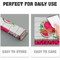 thumbnail image 3 of Watermelon Placemat for Table Dining Set of 4，Tropical Fruit Heat Resistant Washable Table Mats,White Daisy Table Dining Mat for Seasonal Party Kitchen Decor, 3 of 6