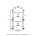 thumbnail image 3 of Furinno Turn-N-Tube 11.6"W x 11.6"D x 29.6"H 3-Shelf Freestanding Shelves, Espresso and Black, 3 of 5
