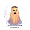 thumbnail image 2 of Halloween Decorations Outdoor, Remote Light Up Cute Ghost Candy Stand with LED Lights, Indoor Outdoor Decor for Porch Yard Doorway, 2 of 6