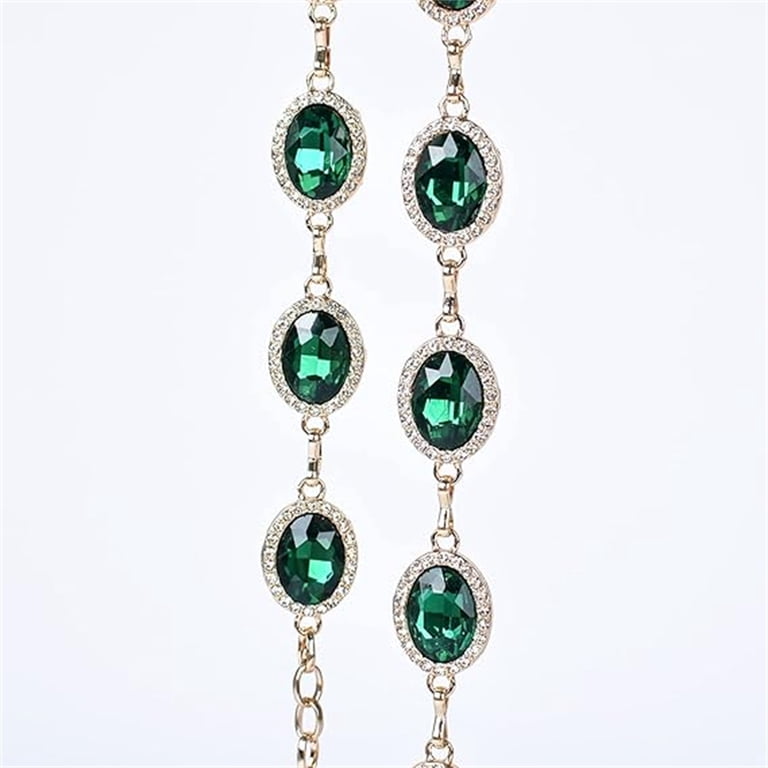 Topboutique Chain Belt Women Metal Waist Belt Green Metal  display picture 3