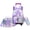 Purple A, variant on Purple Kids Rolling Backpack with Wheels for Girls Cute Roller Backpacks for School with Lunch Box Pencil Case Wheeled Bookbag for Pupil Ages 6-12