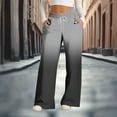 thumbnail image 2 of Rutainlusire Womens Trendy Gradient Color Loose Comfy Pants Sweatpants 2025 Women's Fashionable Striped Printed Drawstring Wide Leg Loose Casual Pocket Pants, 2 of 5