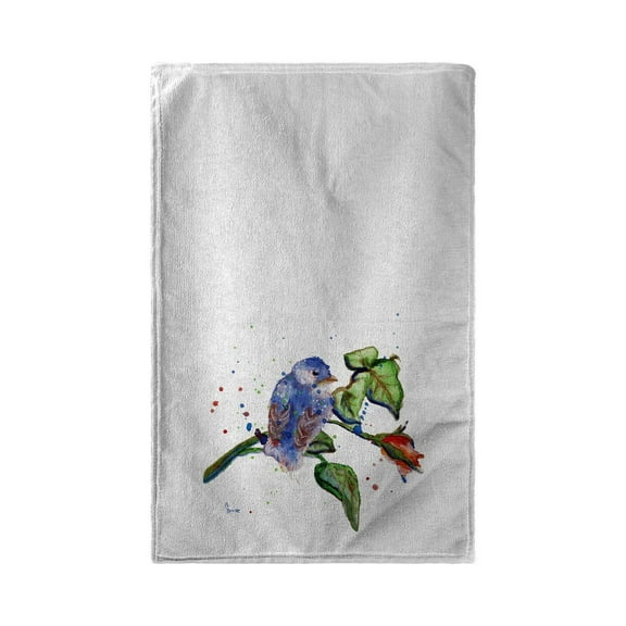 Betsy Drake BT633 30 x 50 in. Betsys Blue Bird Beach Towel