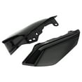 thumbnail image 2 of 2 uds embellecedor deflector de aire escudo térmico embellecedor de marco medio de motocicleta apto para modelos Touring y Trike 2009-2018 (negro brillante), 2 of 14