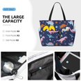 thumbnail image 3 of Kdxio Dinosaur for Beach Bag for Women Large Beach Tote Bag Waterproof Sandproof Swim Bag with Zipper Pockets Beach Vacation Travel, 3 of 7
