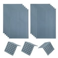 thumbnail image 1 of Unique Bargains Tuiles Miniatures pour Toit en PVC pour Construction de Modèles Maisons de Poupées Jardin Gris Foncé Lot de 10,1:100, 1 of 7