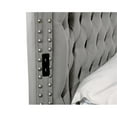 thumbnail image 5 of Pemberly Row Queen 4 Pc Tufted Upholstery Bedroom Set Made with Wood In Gray, 5 of 14