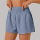 thumbnail image 5 of Pantalones cortos deportivos de cintura alta para mujer con bolsillo, pantalones cortos para correr y hacer gimnasia, 5 of 5