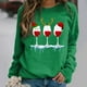 thumbnail image 2 of Sudadera de manga larga con estampado navideño informal con cuello redondo para mujer a la moda Fridja ghj987+4297, 2 of 4