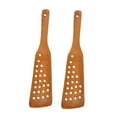 thumbnail image 3 of HINTRMENT 2Pcs Kitchen Utensil Light Brown Wok Cooking Utensils for Home Cooks, 3 of 6