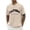 Khaki, variant on Mens Tall T Shirts Slim Fit Quarter Sleeve Big and Tall Beach Vacation Short Sleeve Shirts Casual Stylish Printing Crew Neck Casual Beach Basic T Shirts