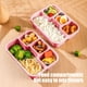 thumbnail image 5 of Caja de Plástico para Refrigerios con Cuatro Compartimentos, Lonchera para Niños con Alimentos Frescos, 5 of 6