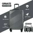 thumbnail image 6 of Tripcomp Luggage 3 Piece Set,Suitcase Set with Spinner Wheels Hardside Lightweight Luggage 20in24in28in.(Dark Grey), 6 of 9