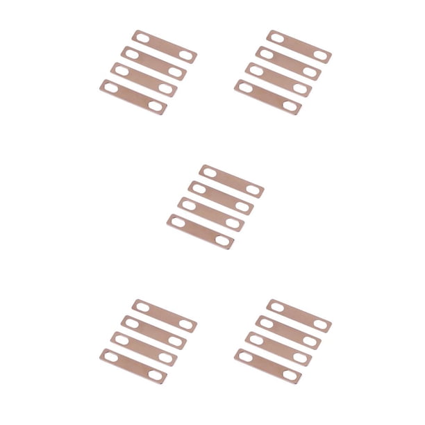 Wosthever 4 Pieces Brass Neck Wedges Metal 0.2mm Adjust Heightening Shims Connection 0.5mm Replacement Gasket Instrument Parts Accessories Type2 NO2 Wosthever CBP470908
