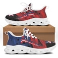 thumbnail image 1 of Zapatillas deportivas con diseño de bandera estadounidense para mujer, zapatillas planas para correr, zapatillas ligeras de malla para calzado femenino, 1 of 6