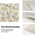 thumbnail image 6 of Spring Pillow Covers 18x18 Inch 2 Pcs, Watercolor Blue and Yellow Flower Decorative Throw Pillows,Vintage Plant Floral Summer Seasonal Outdoor Decor Pillowcase Cushion Cover for Couch Sofa, 6 of 6
