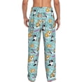 thumbnail image 2 of Bixox Men's Dogs Patterned Pajama Pants with Pockets Lounge Clothes for Home, 2 of 5