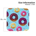 thumbnail image 3 of Balery 4 Pcs Donutsleather Coasters Set, Drink Table Cup Coasters For Living Room Kitchen Coffee Decor, 3 of 9