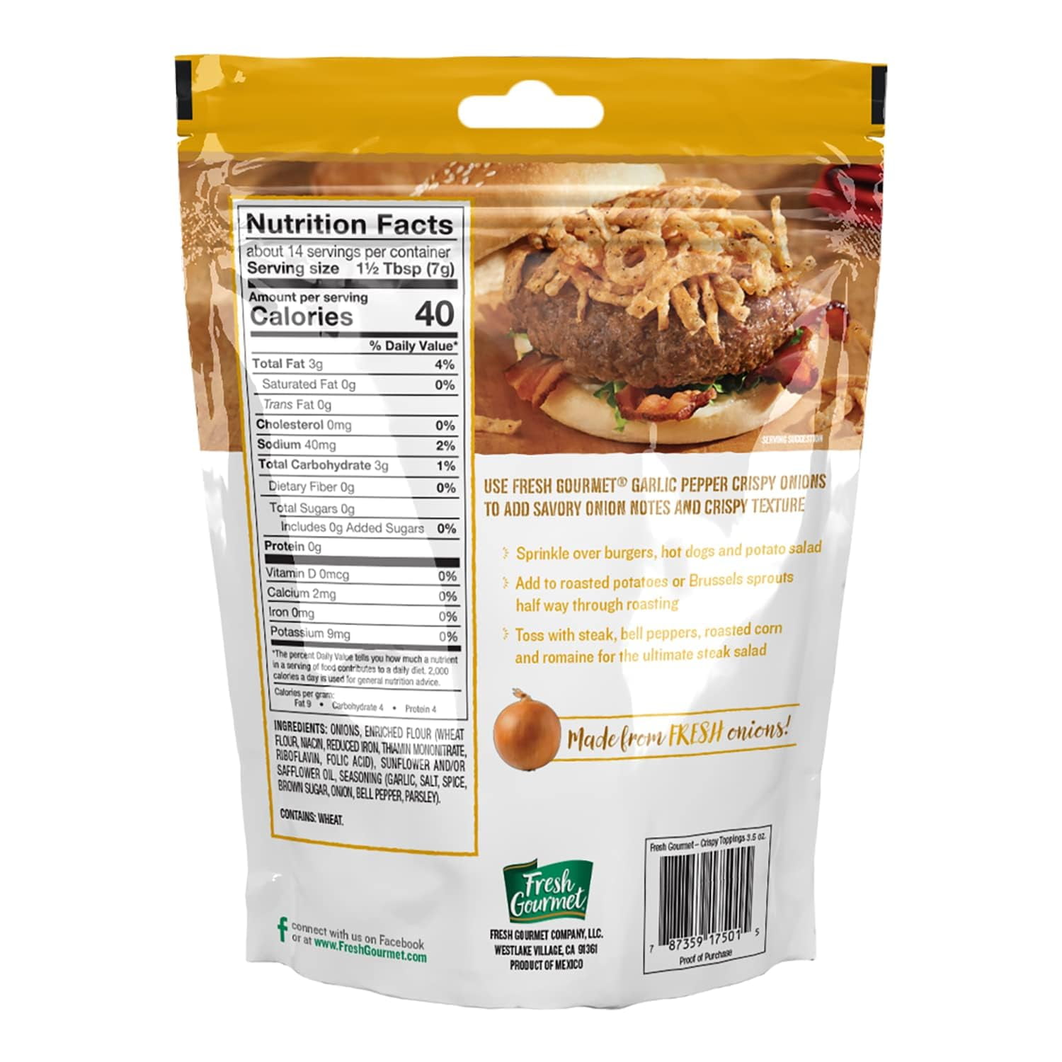 Fresh Gourmet Crispy Party Variety Pack, Balsamic Beets, Fried Cucumber Dillies, Jalapeños, Onions, Garlic Ginger Wonton Strips, Red Peppers, 3.5 oz Each, 6 CT