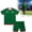 Green, variant on Toddler Boy Outfit Size A Crew Short Sleeve Solid Raglan Top with Shorts Kids Mexico Fan Set Boys' Clothing Sets