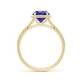 thumbnail image 2 of ANGARA Natural 1.45 ct Tanzanite Twist Rope Split Shank Ring in 14K Yellow Gold for Women (Size-7mm) | December Birthstone, Birthday, Anniversary, Jewelry Gift for Women | Natural Tanzanite Ring, 2 of 8