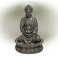 thumbnail image 6 of Alpine Buddha 19-inch Indoor/Outdoor Decor Polyresin Fountain with LED Light, 6 of 15