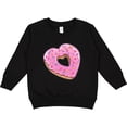 thumbnail image 2 of Inktastic Heart Shaped Donut with Pink Icing and Sprinkles Toddler Sweatshirt, 2 of 4