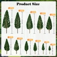 thumbnail image 4 of 22 Pieces Model Trees 1.18-6.29 Inch Mini Diorama Trees Mixed Model Tree Train Trees Miniature Forest Railroad Scenery Pine Trees Architecture Trees For Diy Scenery Landscape, Natural Green, 4 of 10