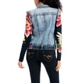 thumbnail image 4 of Desigual Veste Tissée pour Femmes avec Design Patchwork, Denim Moyen Lavé, 44, 4 of 6