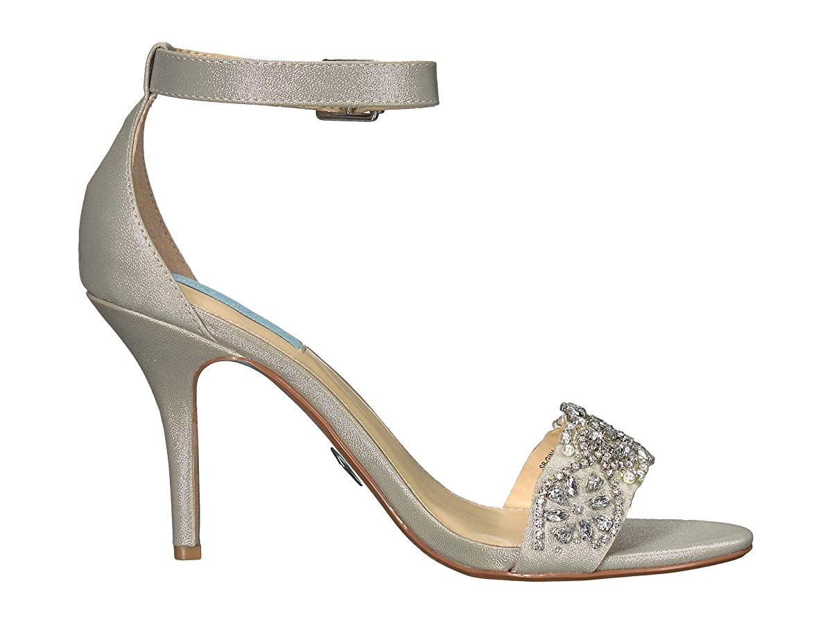 blue by betsey johnson gina embellished evening sandals