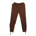 thumbnail image 2 of Halloween Christmas Mens Ankle Banded Pants Medieval Costume Trousers Renaissance Gothic Pants, 2 of 3