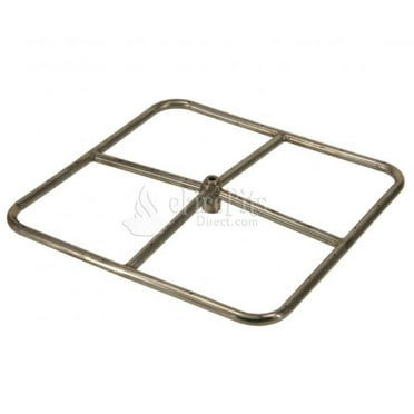 Hpc Square Stainless Steel Fire Pit, Stanbroil Fire Pit Burner And Pant