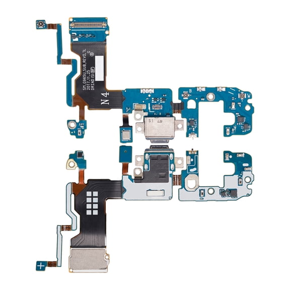 Replacement Charging Port With Flex Cable Compatible For Samsung Galaxy S9 Plus (G965U) (North American Version) (Service Pack)