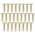 thumbnail image 3 of Cauldham Bright Brass Wood Screws #9 x 1 Inch for Door Hinges - 25 pack, 3 of 7