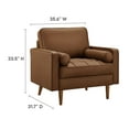 thumbnail image 3 of Valour Accent Armchair in Brown, 3 of 9