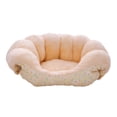 thumbnail image 4 of Sofá cama para gatos Cama para mascotas Cama suave para cachorros para dormir Casas cálidas para cachorros en invierno Animal de compañía Amarillo, 4 of 8