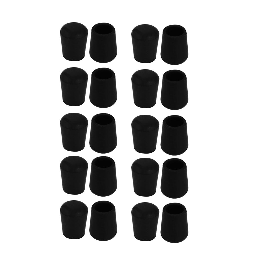 20pcs Chair Leg Caps Rubber Floor Protector Furniture Feet Covers 20pcs Chair Leg Caps Rubber Floor Protector Furniture Feet Covers 10mm Inner Dia