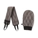 thumbnail image 4 of 2 guantes de ducha para fregar la espalda, ideales para usar en casa o para viajes. gris oscuro, 4 of 9