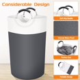 thumbnail image 3 of Large Laundry Hamper With Long Reinforced Handles, Collapsible Freestanding Clothes Hamper, Basket for Bedroom Bathroom Storage Containers for Home, 3 of 6
