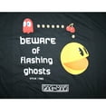 thumbnail image 2 of Pac-Man "Beware of Flashing Ghosts" Men's Black T-Shirt (Medium), 2 of 4