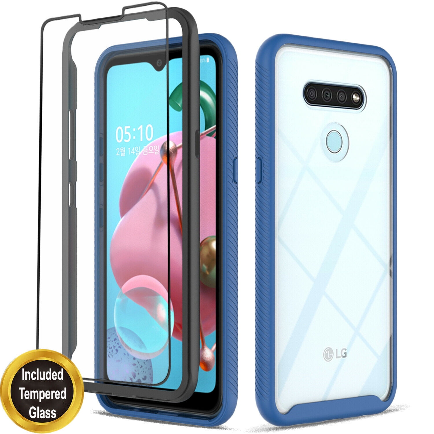 LG Stylo 6 Phone Case, Transparent Drop Proof Cover with [Temerped ...