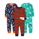 thumbnail image 1 of Pijama de algodón sin pies, ajuste ceñido, paquete de 3 unidades, 12 m, 1 of 1