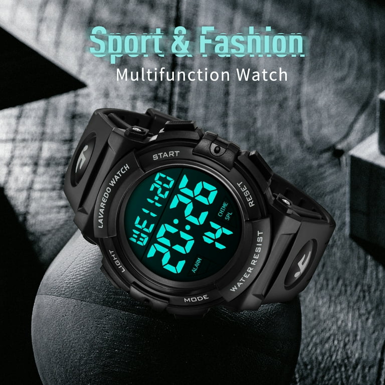 Men Sport LED Watches Top Brand Men Digital Clock Multi-Functional Rubber  Man Fitnes Athlete Timekeeping Electronic Watch Reloj