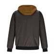 thumbnail image 7 of Men's Casual Cargo Hoodie Jackets Long Sleeve Full Zipper Warm Tactical Jacket Coats Quilted Lined Fleece Warm Outwear Coat, 7 of 7