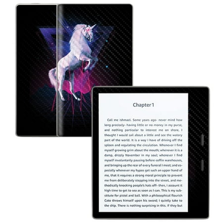 MightySkins Carbon Fiber Skin for Amazon Kindle Oasis 7" (9th Gen) - Unicorn Rave | Durable Textured Carbon Fiber Finish | Easy to Apply and Change Style | Made in The USA
