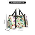 thumbnail image 3 of Fotbe Floral Vintage Bolsa de Viaje con Estampado, Bolsa de Fin de Semana para Mujer con Compartimento para Zapatos, Bolsa de Gimnasio con Bolsillo Húmedo, 3 of 7